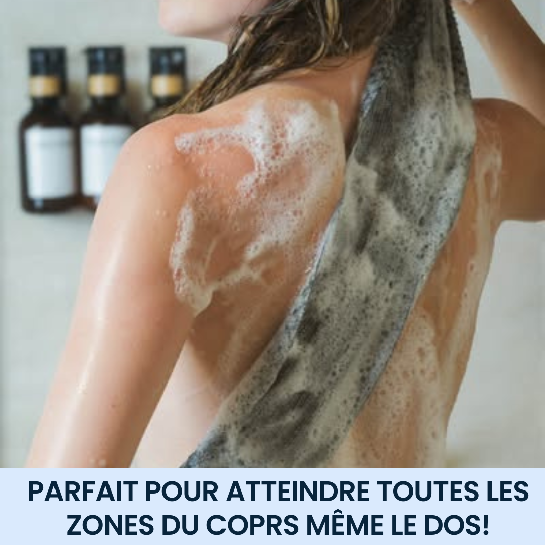 Serviette de douche exfoliante antibactérienne Japonaise Noddak™
