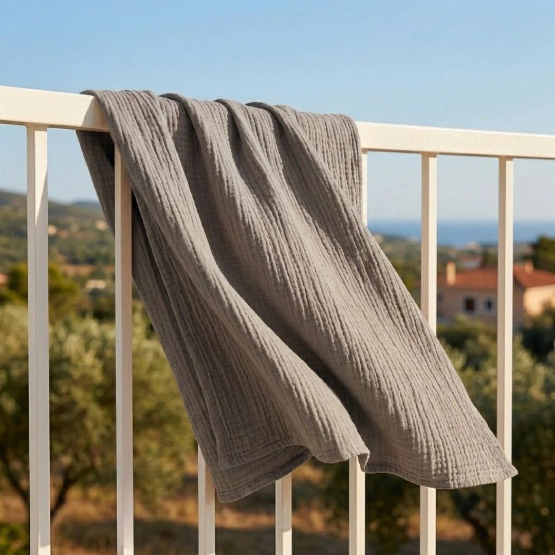 Couverture d’été en mousseline de coton respirante