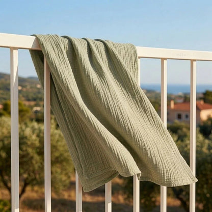 Couverture d’été en mousseline de coton respirante