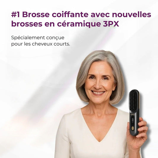 La PREMIÈRE brosse coiffante intelligente pour cheveux courts - Brosse NODDAK™