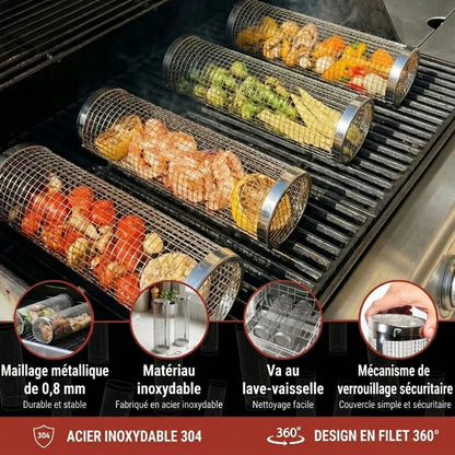 Panier BBQ Rotatif GrilleNoddak
