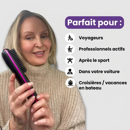 La PREMIÈRE brosse coiffante intelligente pour cheveux courts - Brosse NODDAK™