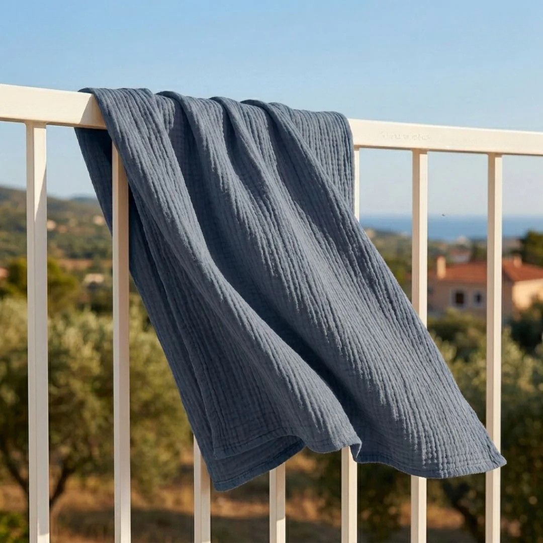 Couverture d’été en mousseline de coton respirante