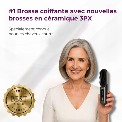 La PREMIÈRE brosse coiffante intelligente pour cheveux courts - Brosse NODDAK™
