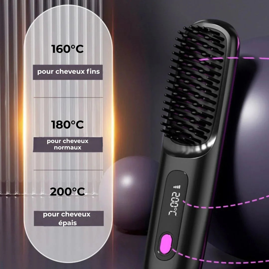 La PREMIÈRE brosse coiffante intelligente pour cheveux courts - Brosse NODDAK™
